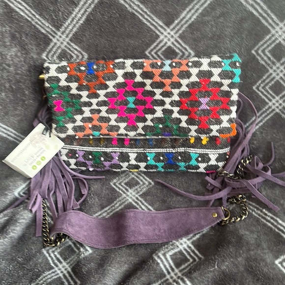 Mayta collection Crossbody, with fringe, made in morocco - Picture 3 of 6